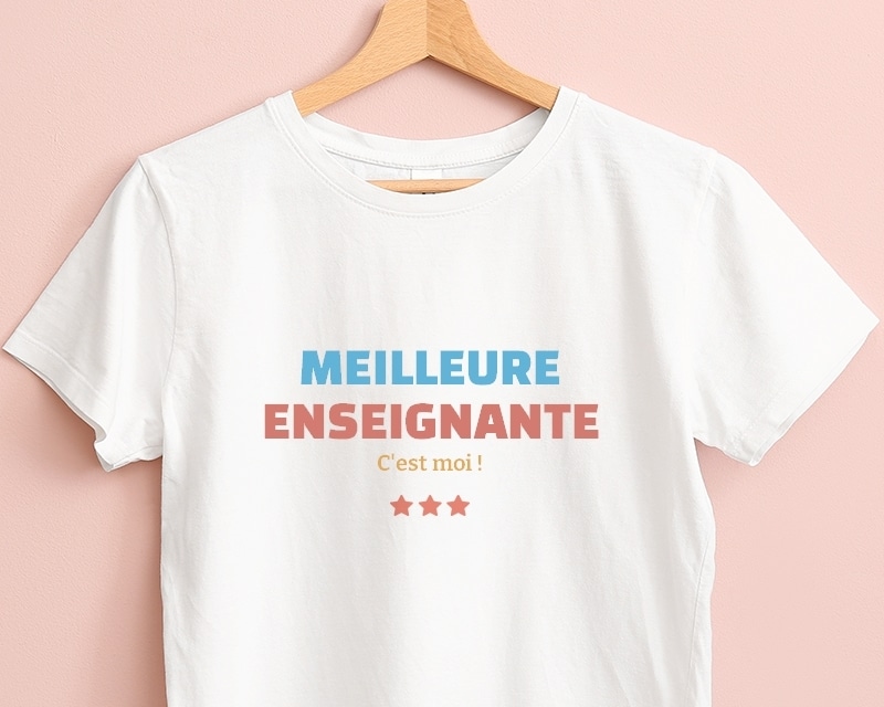 Tee shirt personnalisé femme - Meilleure Enseignante