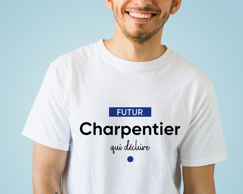 Tee shirt personnalisé homme - Futur charpentier