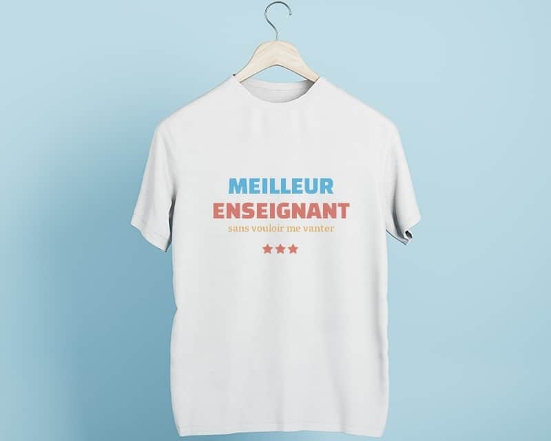 Tee shirt personnalisé homme - Meilleur Enseignant