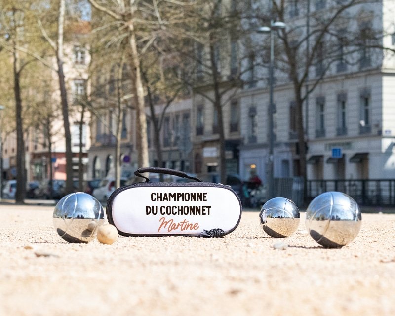 Sacoche de pétanque homme 63 ans