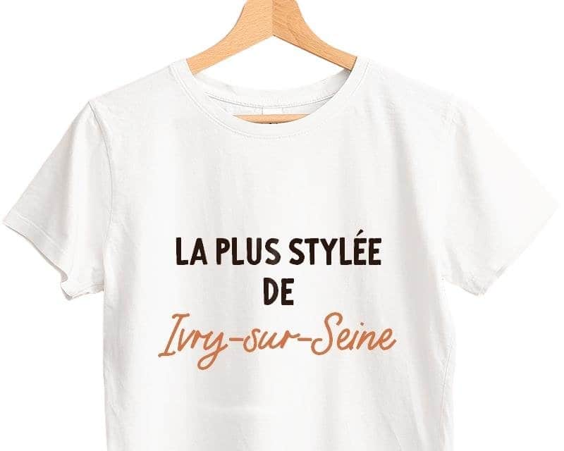 T-shirt femme personnalisé Ivry-sur-Seine