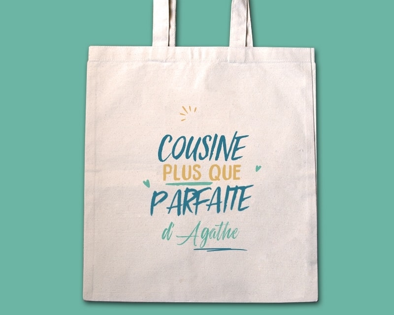 Tote bag personnalisé - Cousine la plus...