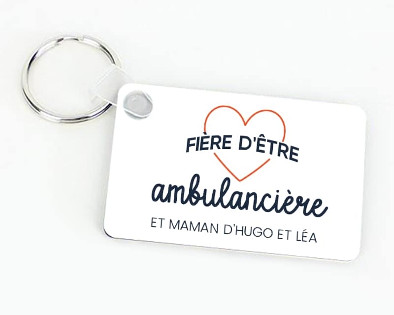 Porte-clés personnalisable - Fière d'être ambulancière
