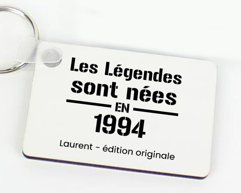 Porte-clés personnalisé - Les Légendes sont nées en 1994