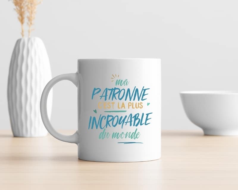 Mug personnalisé : Patronne la plus...