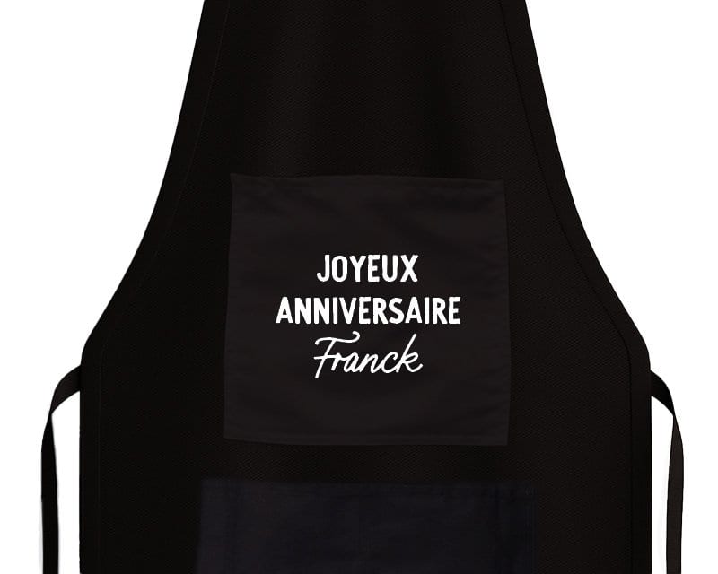 Tablier de cuisine personnalisé pour un Franck