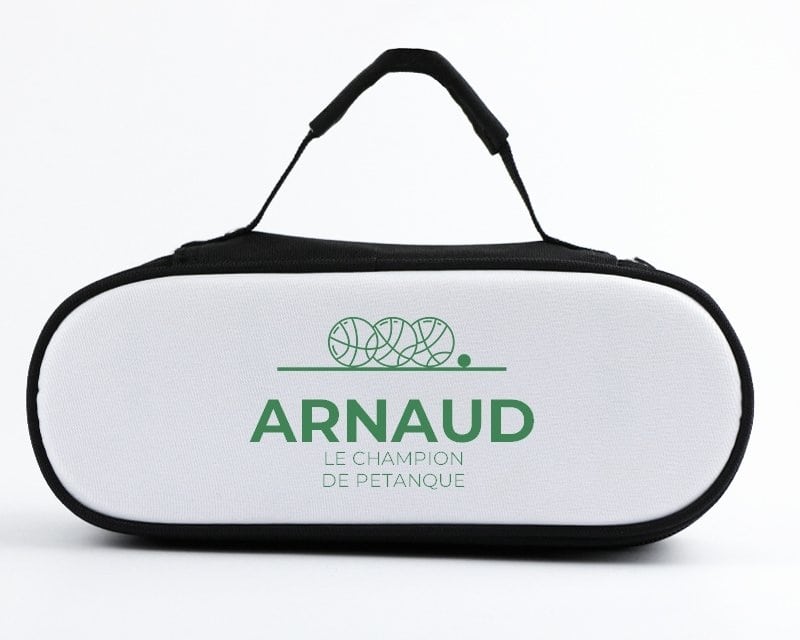 Sacoche de pétanque personnalisée pour un Arnaud