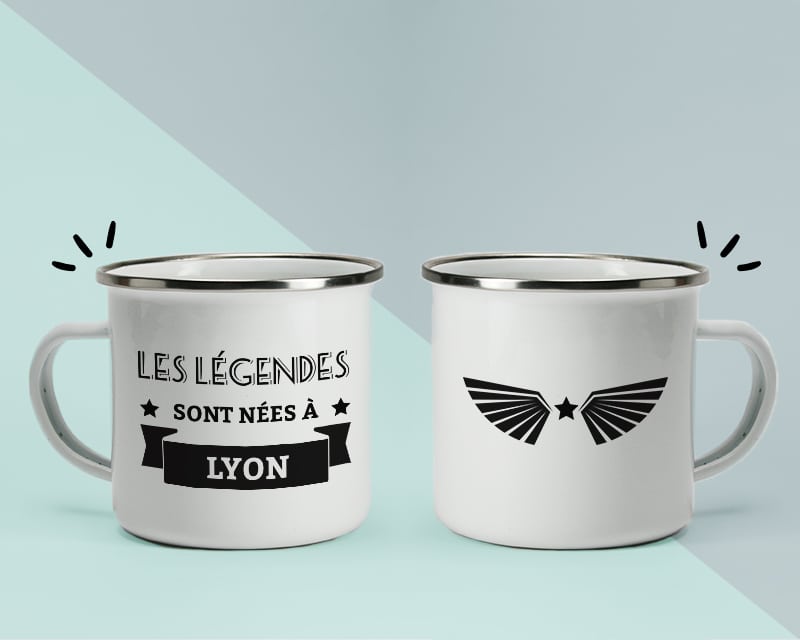 Mug émaillé Personnalisable - Les Légendes