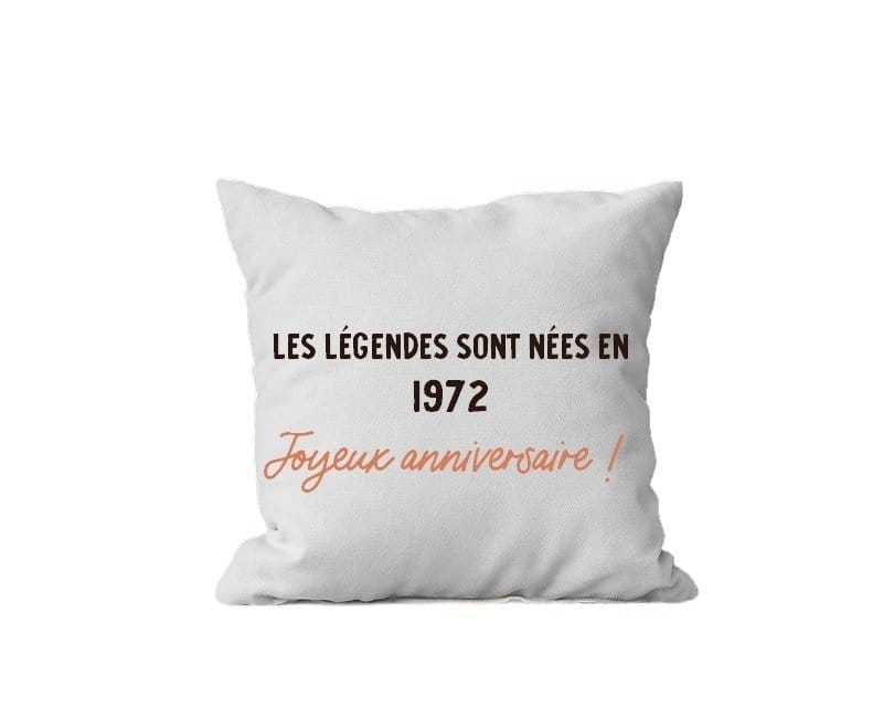 Coussin message générique année 1972