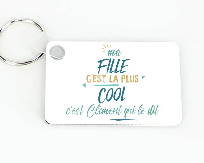 Porte-clés personnalisé : Fille la plus...