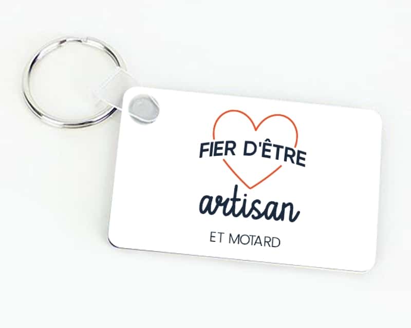 Porte-clés personnalisable - Fier d'être artisan