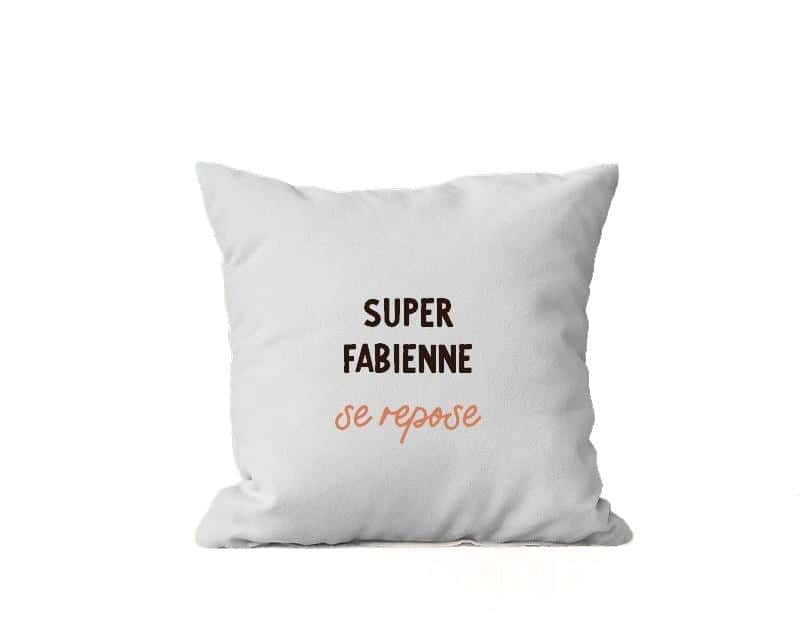 Coussin personnalisé pour une Fabienne