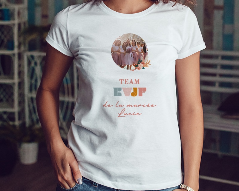 Tee shirt personnalisé photo - EVJF