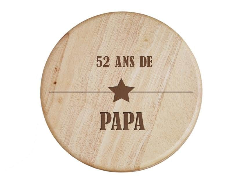 Set à fromage prénom papa 52 ans