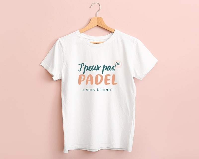 Tee shirt personnalisé femme - J'peux pas j'ai padel