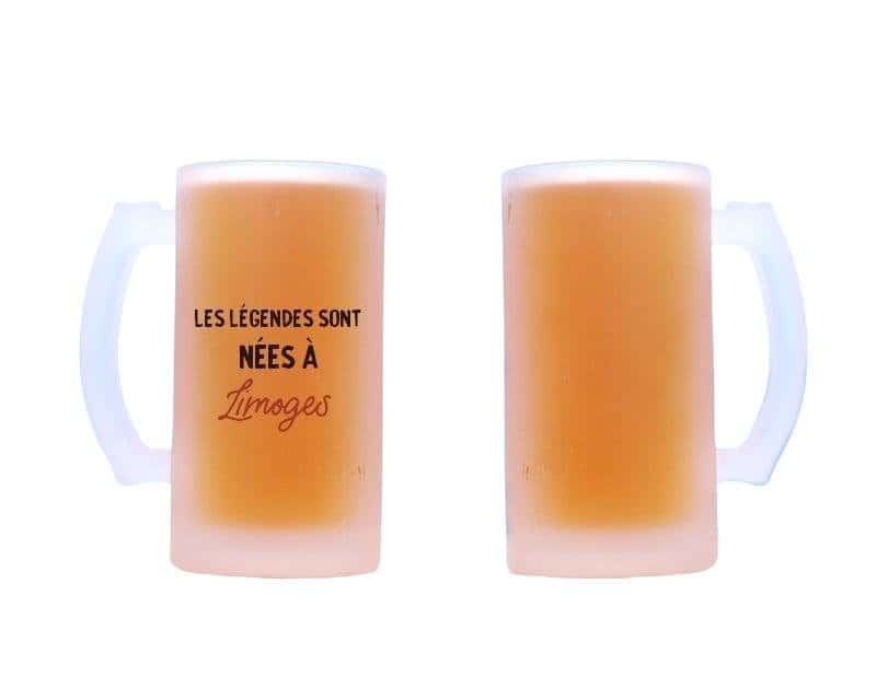 Chope de bière personnalisée Limoges