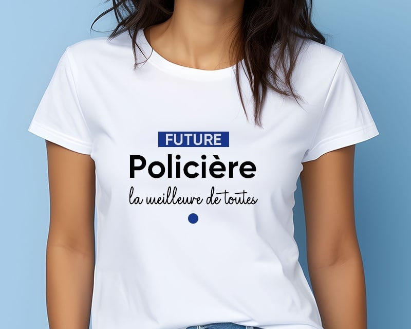 Tee shirt personnalisé femme - Future policière