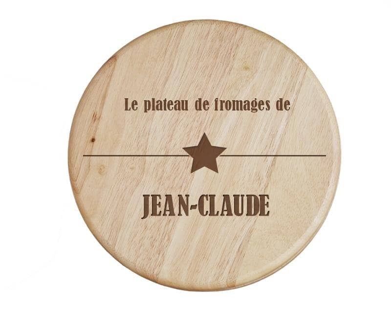 Set à fromage personnalisé pour un Jean-Claude