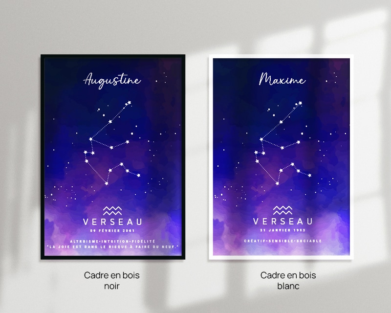 Affiche personnalisée Constellation - Verseau