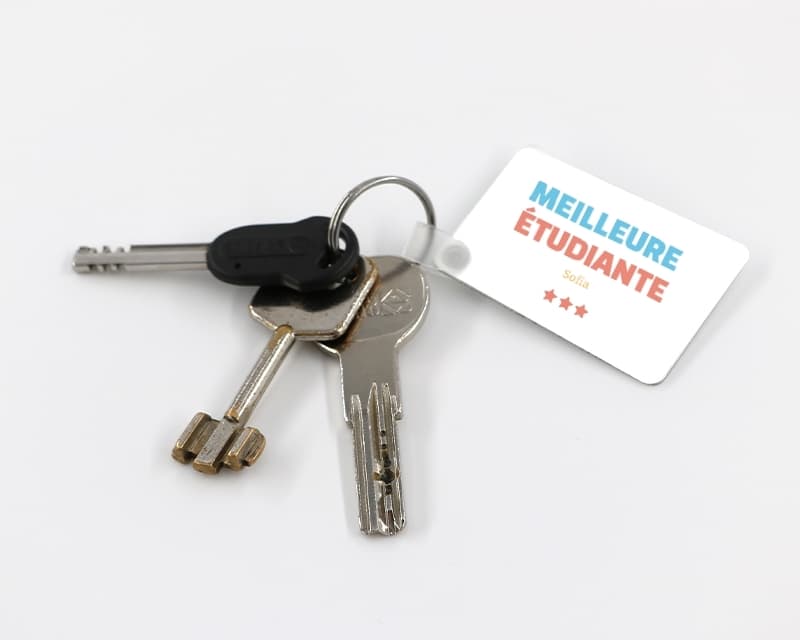 Porte-clef à personnaliser - Meilleure Étudiante