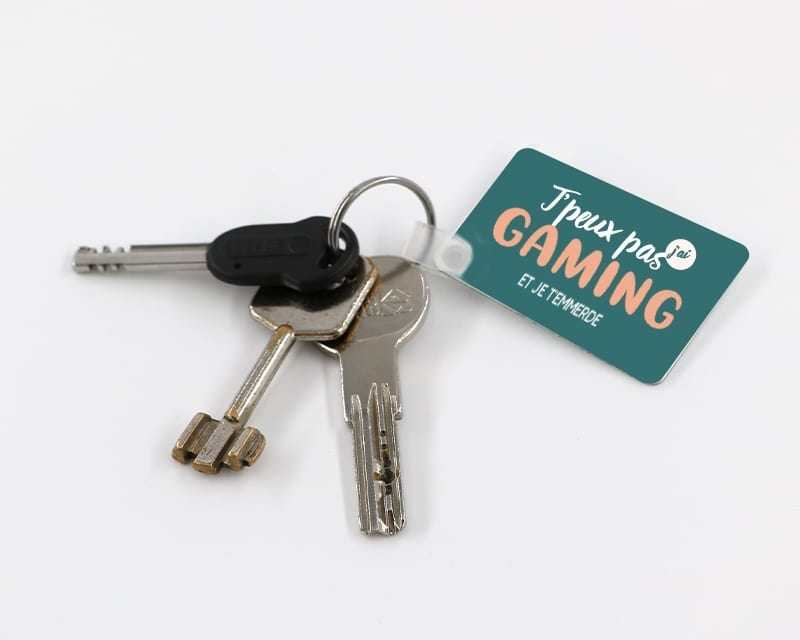 Porte-clés à personnaliser - J'peux pas j'ai gaming