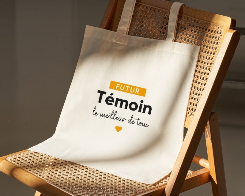 Tote bag personnalisable - Futur témoin