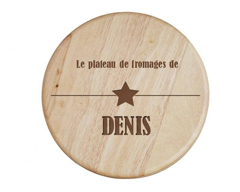 Set à fromage personnalisé pour un Denis