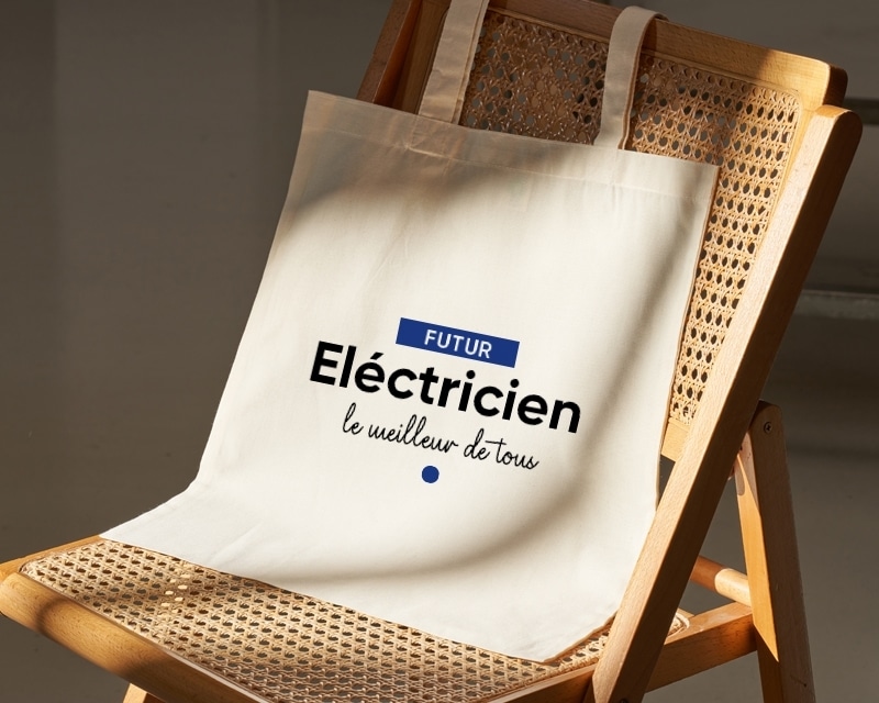 Tote bag personnalisable - Futur eléctricien