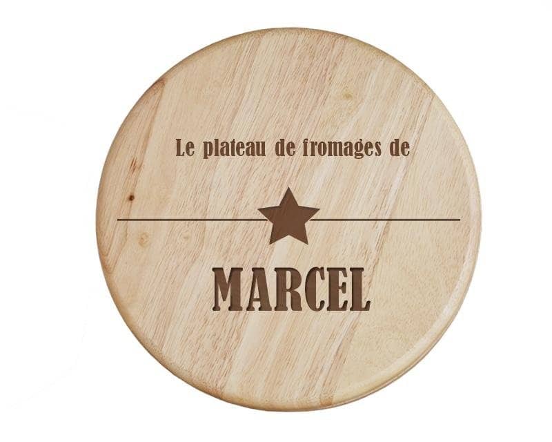 Set à fromage personnalisé pour un Marcel