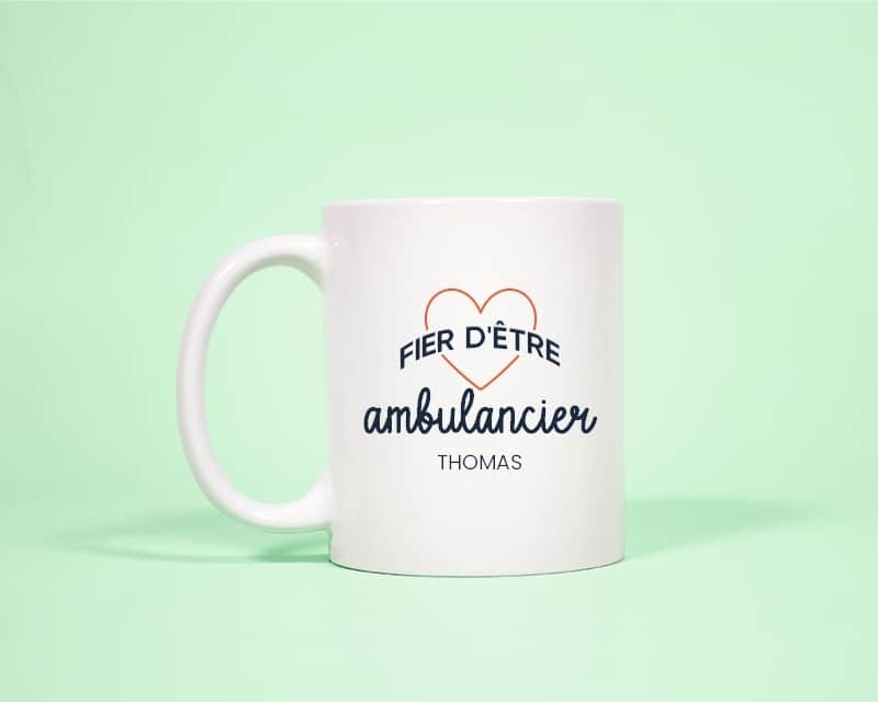 Mug personnalisé - Fier d'être ambulancier