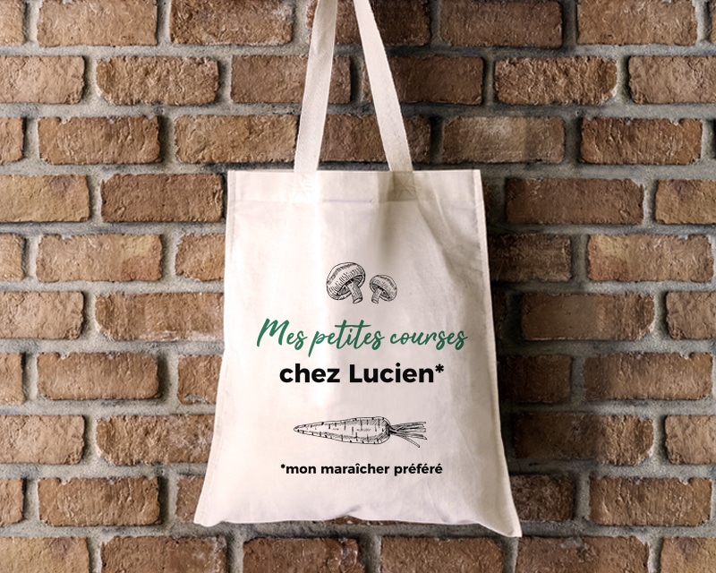 Tote Bag Personnalisable - Mes petites courses - 100% coton naturel