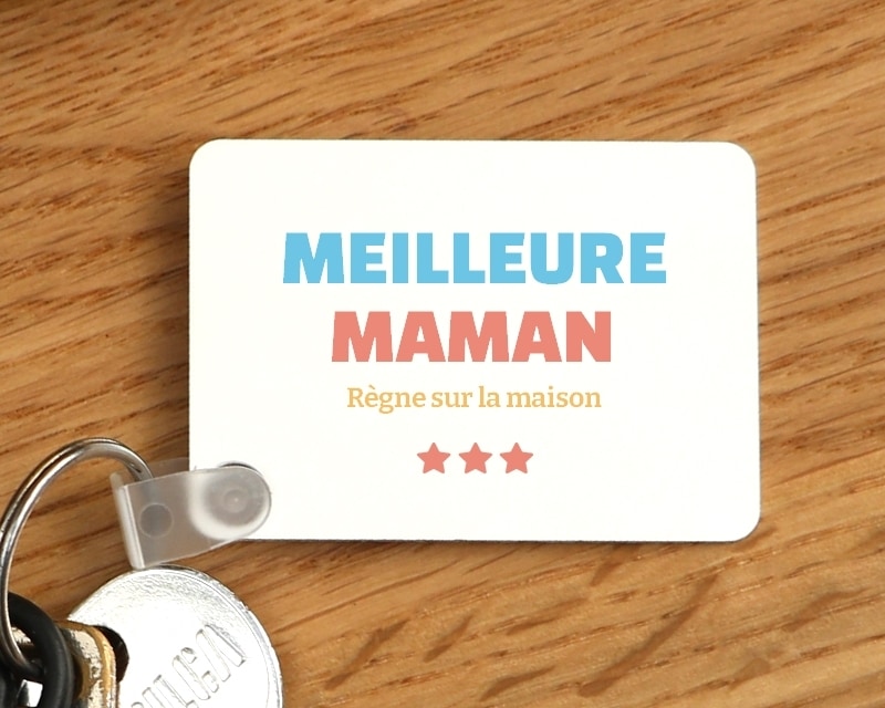 Porte-clés personnalisable - Meilleure Maman