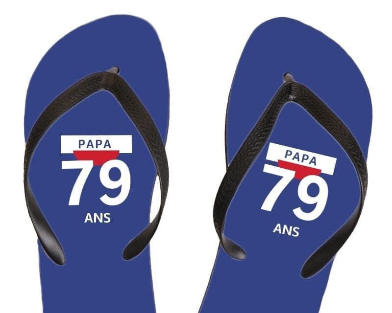 Tongs pastis  papa 79 ans