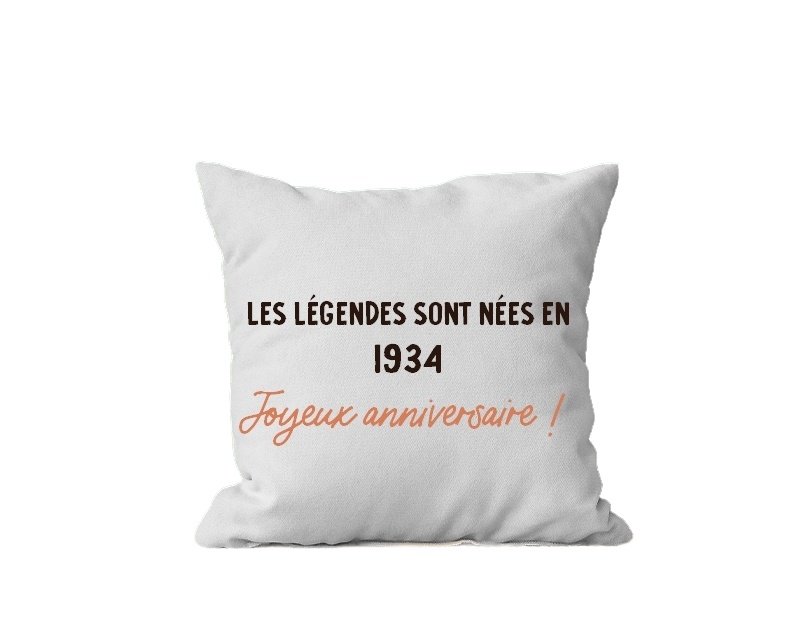 Coussin message générique année 1934