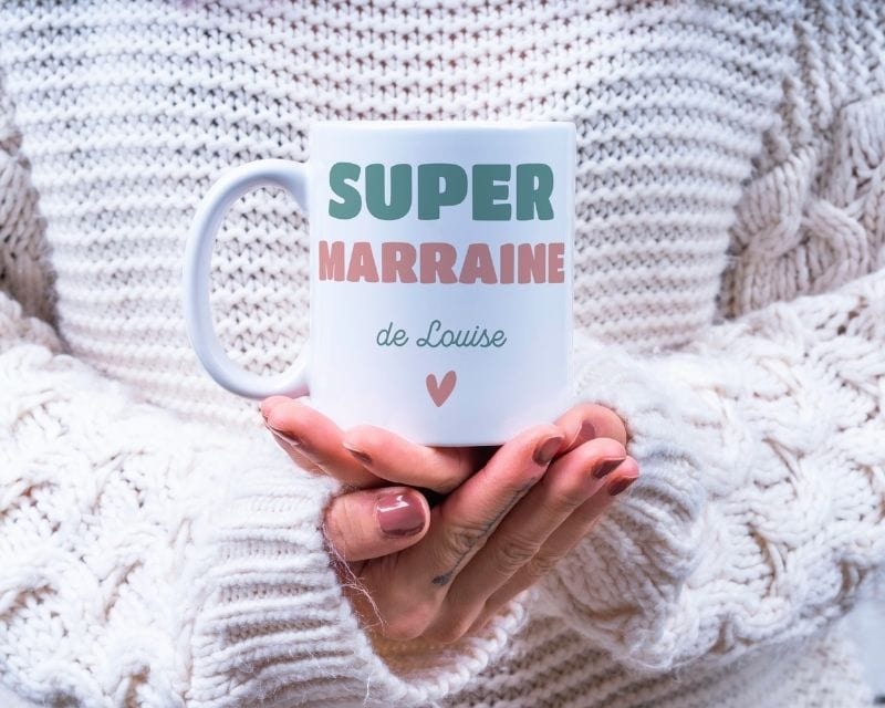 Mug personnalisé - Super Marraine