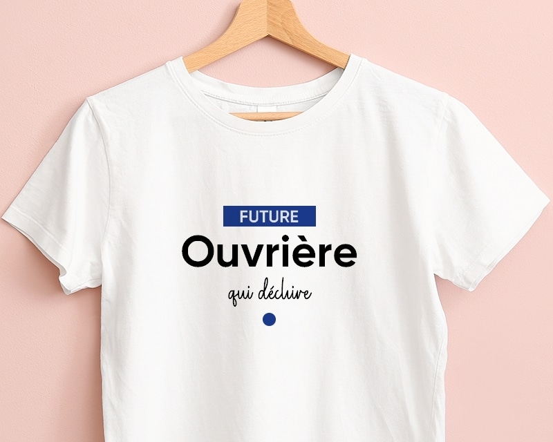 Tee shirt personnalisé femme - Future ouvrière