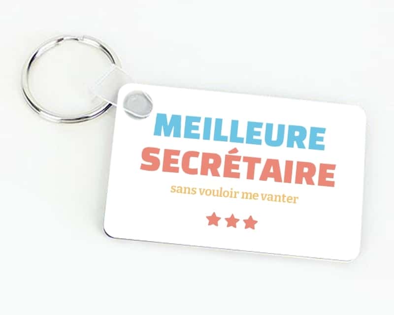 Porte-clef à personnaliser - Meilleure Secrétaire