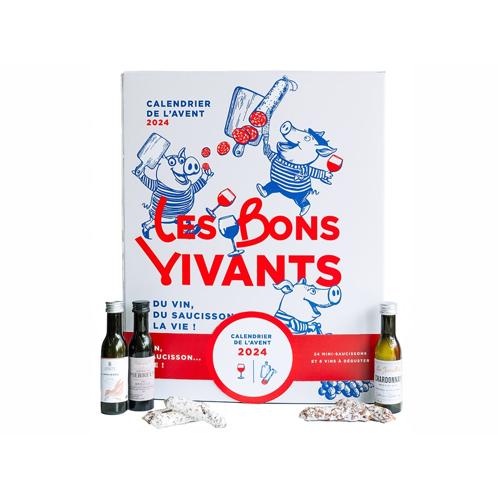 Calendrier de l'Avent apéro - Vin et Saucisson