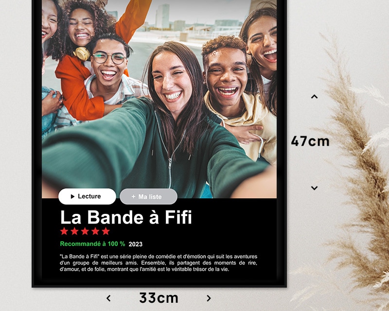 Affiche Netflix personnalisée