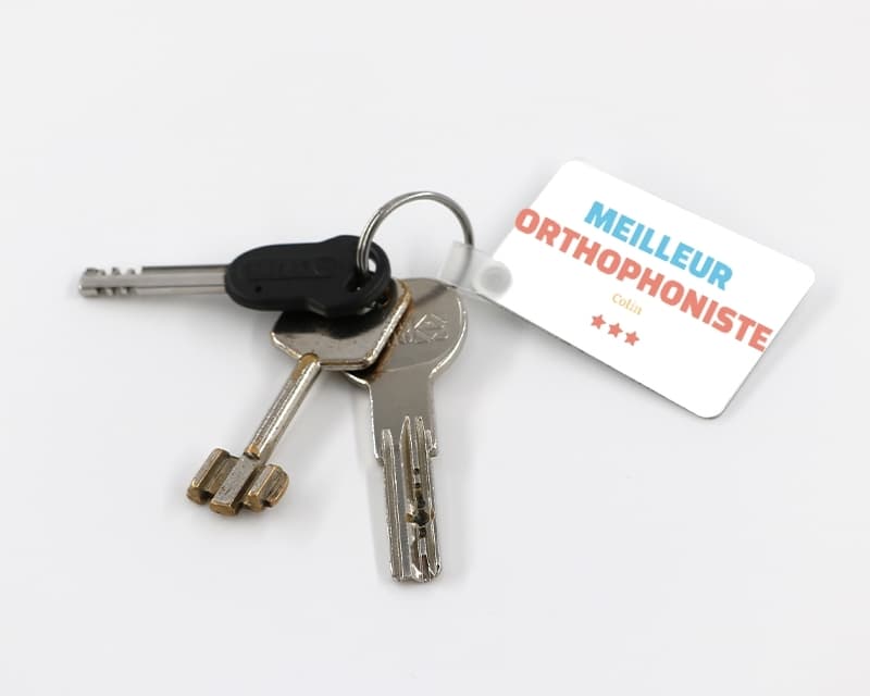 Porte-clés personnalisable - Meilleur Orthophoniste