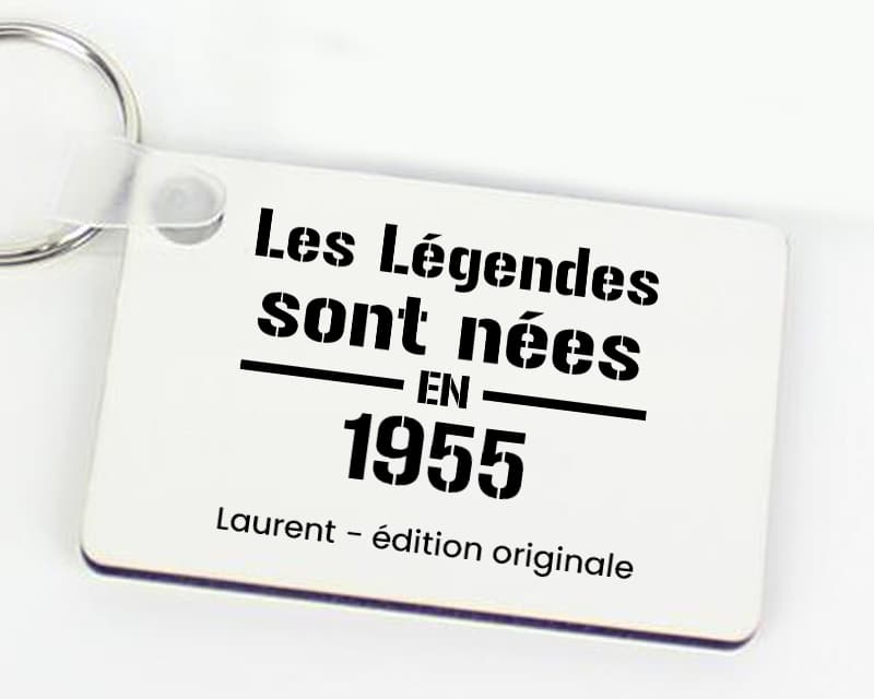 Porte-clés personnalisé - Les Légendes sont nées en 1955