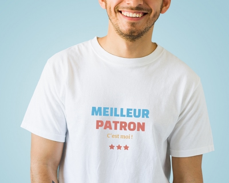 Tee shirt personnalisé homme - Meilleur Patron