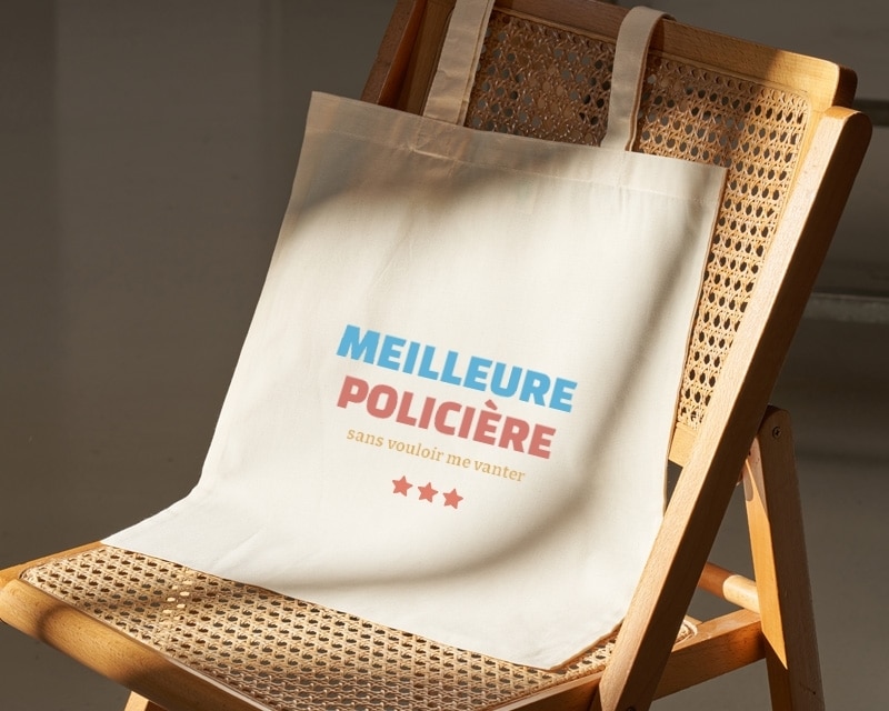 Tote bag personnalisable - Meilleure Policière