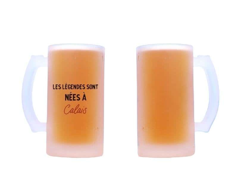 Chope de bière personnalisée Calais