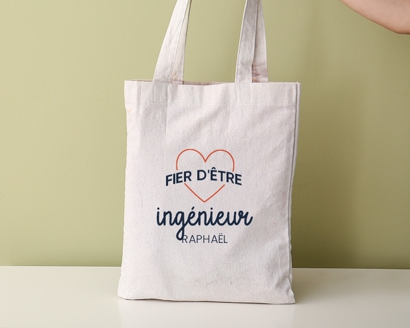 Tote bag personnalisable - Fier d'être ingénieur