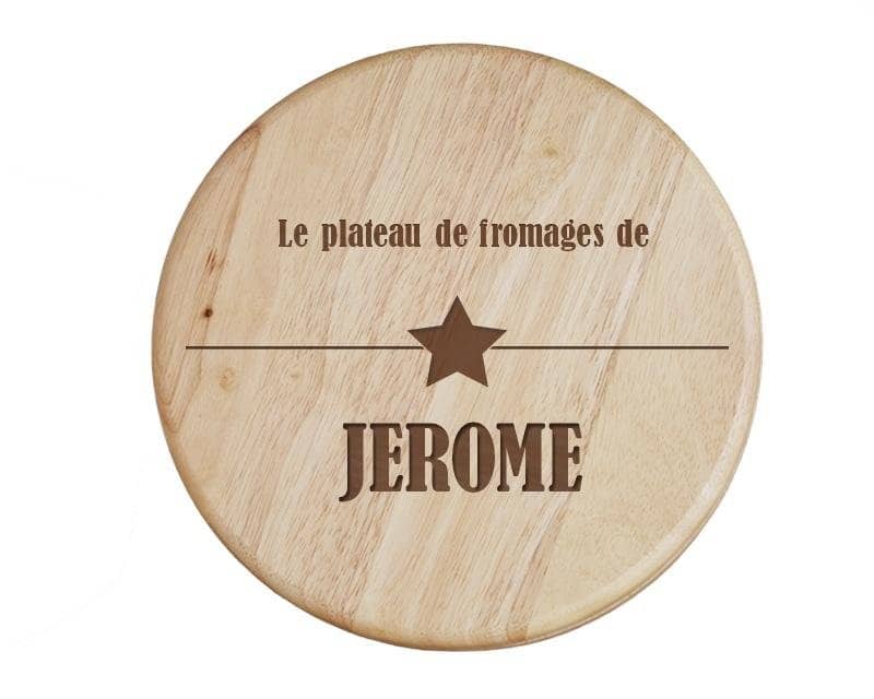 Set à fromage personnalisé pour un Jerome