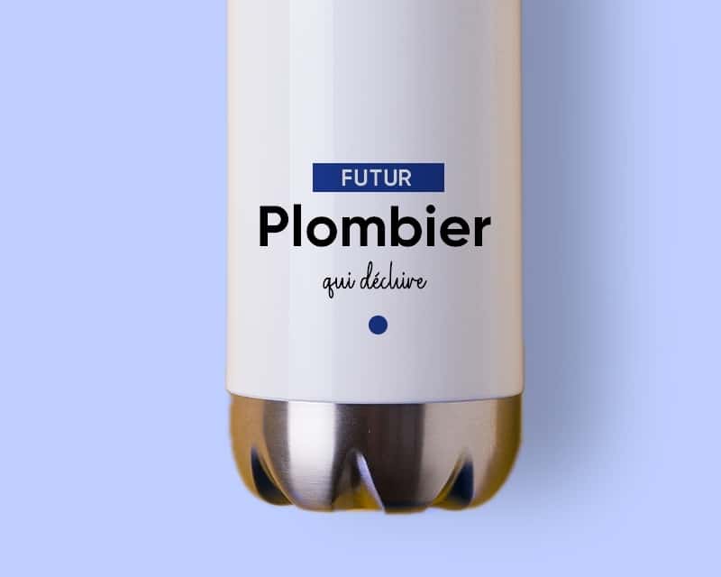 Gourde personnalisable - Futur plombier