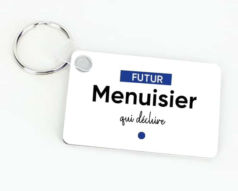 Porte-clef personnalisé - Futur menuisier