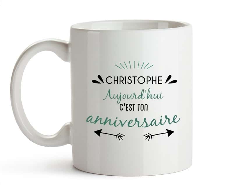 Mug personnalisé pour un Christophe