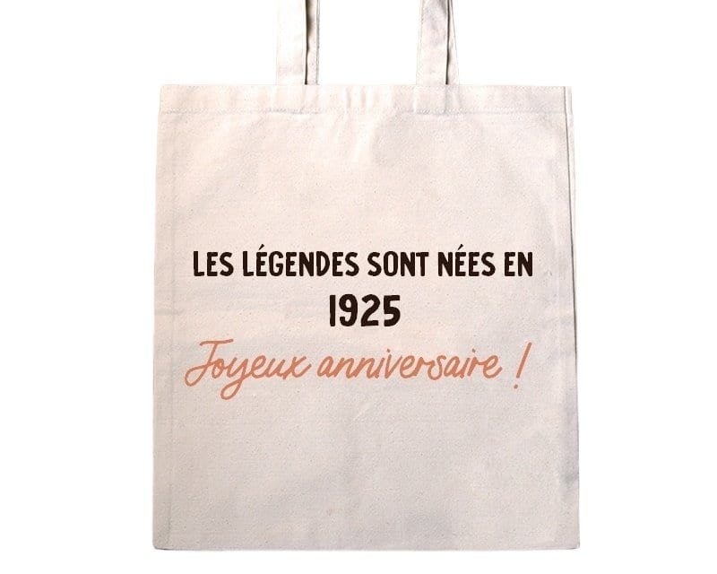 Tote bag message générique année 1925